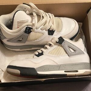 Jordan Sneakers with White and Gray Accents